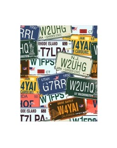 Скатерть JoyArty Номерные знаки / tc_13155 Joyarty