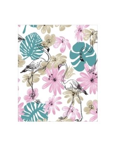Скатерть JoyArty Фламинго в цветах / tc_10500 Joyarty