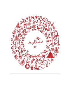 Скатерть JoyArty Новогодний круг / tc_20280 Joyarty