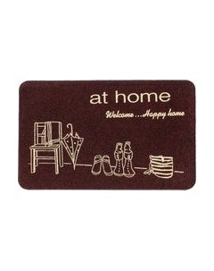 Коврик грязезащитный ComeForte Велюр Уютный дом 60x90 Comeforte