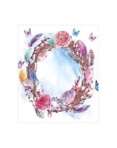 Скатерть JoyArty Пасхальный венок / tc_28436 Joyarty