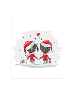 Скатерть JoyArty Влюбленное рождество / tc_20067 Joyarty