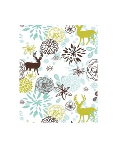 Скатерть JoyArty Олени в цветах / tc_11150656 Joyarty