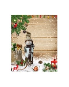 Скатерть JoyArty Обаятельный снеговик / tc_78666 Joyarty