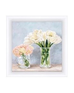 Картина Декарт Букет белых цветов 8Л1551