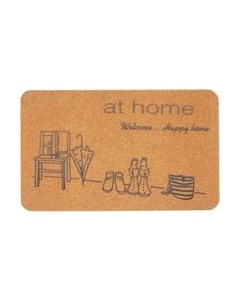 Коврик грязезащитный ComeForte Велюр Уютный дом 50x80 Comeforte