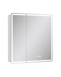 Шкаф с зеркалом для ванной EQUIL Nice LED 80 с часами Equil