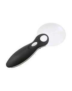 Лупа ручная Veber G-288-090 3x/6x LED подсветка / 31713