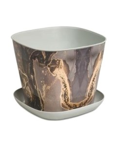 Вазон Violet Ротанг Квадратное с поддоном / 38125150