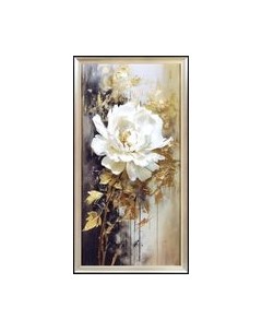 Картина Декарт Белая роза 2 8Л4014