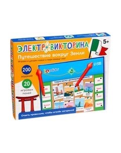 Развивающая игра Zabiaka IQ Электровикторина. Путешествие по миру / 10243172