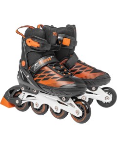 Роликовые коньки Stream PW-153B M (р-р 37-40, черный/оранжевый) Ricos