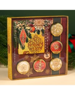 Подарочный набор «С Новым годом»: чай, крем-мёд Фабрика счастья