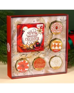 Подарочный набор новогодний «Мечты сбудутся»: чай, крем-мёд Фабрика счастья