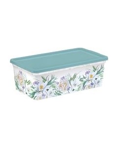Контейнер для хранения Цветы / 4351116 Полимербыт