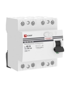 Устройство защитного отключения PROxima ВД-100 4P 40А 300мА / elcb-4-40-300-em-pro Ekf