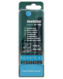 Набор сверл по металлу HSS-R (6шт) 627160000 Metabo