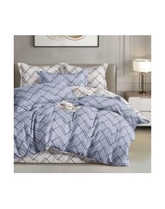 Комплект постельного белья Alleri Перкаль Elite 2сп с европростыней / Пер-134