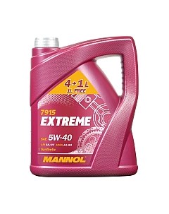 Моторное масло Mannol Extreme 5W40 SN/CF / MN7915-4+1