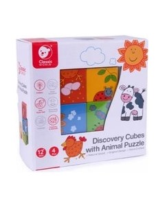 Развивающая игра Classic World Кубики-пазлы Животные CW35220 Classic world