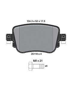 Тормозные колодки Textar 2511001