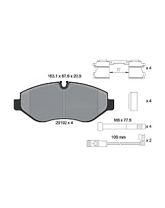 Тормозные колодки Textar 2919202