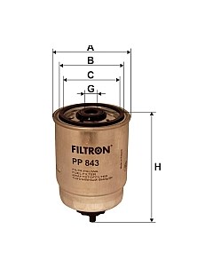 Топливный фильтр PP843 Filtron