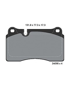 Тормозные колодки Textar 2409801