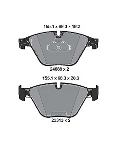Тормозные колодки Textar 2468801