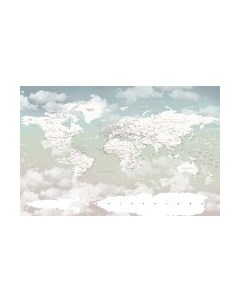 Фотообои листовые Citydecor Детская Карта мира 358