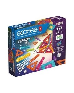 Конструктор магнитный Geomag Блестки GM535