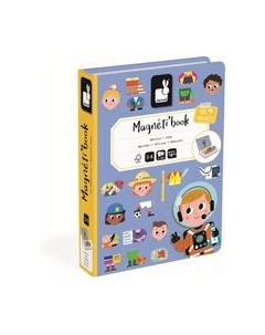 Развивающий игровой набор Janod Книга-игра Профессии магнитная J02597
