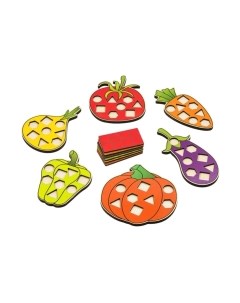 Развивающий игровой набор Alatoys Мозаика. Овощи / МКО01