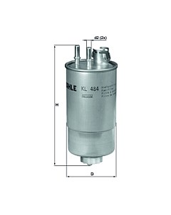 Топливный фильтр KL484 Knecht/mahle