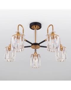 Светильник подвесной (CR) 5х60Вт E14 черный 70090/5 Eurosvet