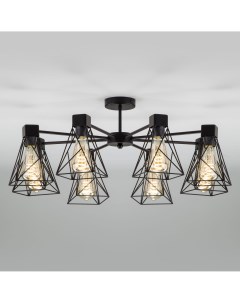 Светильник подвесной (LOFT) 8х60Вт E27 черный 70107/8 Eurosvet