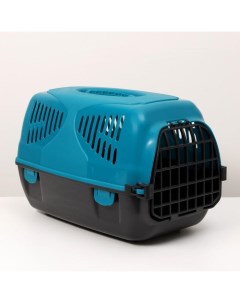Переноска для животных «Сириус», 33.5×31×50 см, бирюзовая Пижон