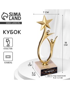Кубок «Ты звезда», наградная фигура, подставка камень, 18×7 см Сима-ленд
