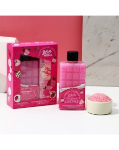 Подарочный набор косметики «Сладенький», гель для душа 300 мл и соль для ванны 200 г Чистое счастье
