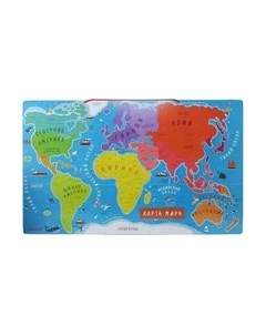 Развивающая игра Janod Карта мира с магнитными пазлами J05483