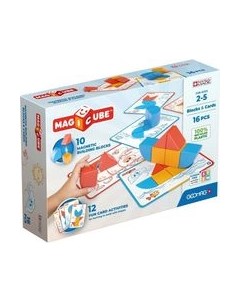 Развивающая игра Geomag Магнитные кубики фигуры и карточки GM302