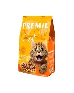 Сухой корм для кошек Premil Pillow Mix Cat Chicken & cheese