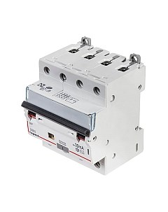 Дифференциальный автомат Legrand DX3 4P С 25A 30мА 6kА 4М / 411188