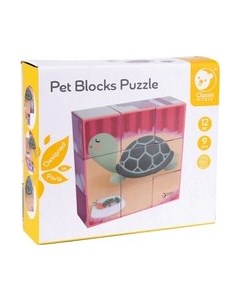 Развивающий игровой набор Classic World Кубики-пазлы Домашние питомцы CW54341 Classic world