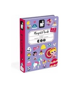 Развивающий игровой набор Janod Книга-игра Принцессы магнитная J02725