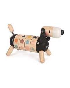 Развивающая игрушка Janod Собачка. Учу цвета и формы J04421