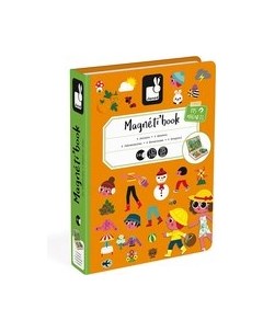 Развивающий игровой набор Janod Книга-игра Времена года Магнитная / J02721