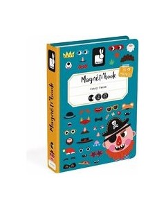 Развивающая игра Janod Книга-игра Смешные мальчишки магнитная J02716
