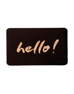 Коврик грязезащитный ComeForte Велюр Hello 50x80 Comeforte