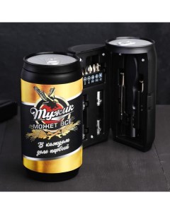 Подарочный набор инструментов в банке «Мужик может всё», 13 предметов Сима-ленд